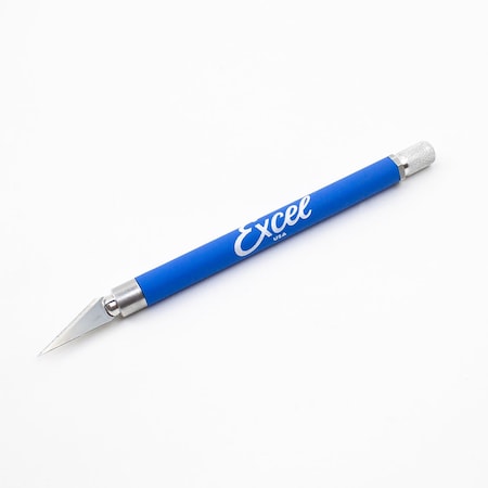 Excel Blades K18 Grip-On Hobby Knife, Soft Grip with Safety Cap Asst. Colors, 12pk. 16018